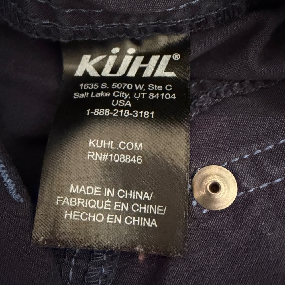 Kuhl‎ Free Range Hiking Capri Pants 8 Navy Blue Stretch Crop Outdoor Gorpcore - Picture 15 of 16
